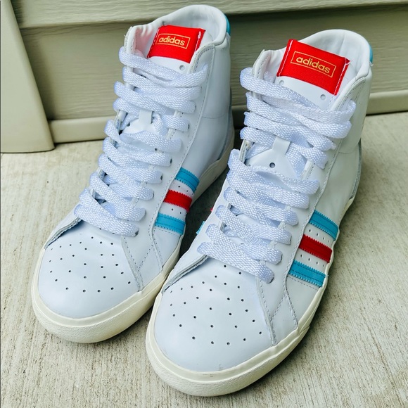 adidas Shoes Adidas Basket Mid Cut Profi Pro Model Leather Retro Basketball Shoes Size 6